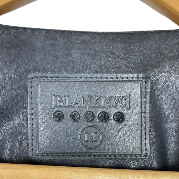 BLANKNYC Denim Record Breaker Collarless Jacket Size Medium - Picture 8 of 10